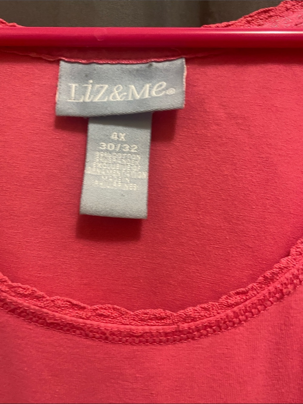 Liz & Me pink Scoop Neck Tank - Picture 3 of 7